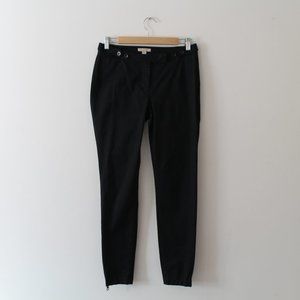 Burberry Brit Skinny Black Trousers Zippered Size 6